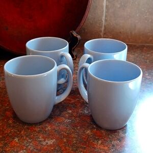 Corelle Country Cottege Light Blue Mugs- set of 4